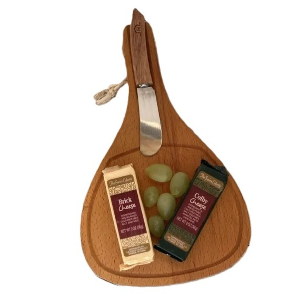 Charcuterie Cheese Cutting Serving Board 10.5 x 6.5 in with Magnet and Knife